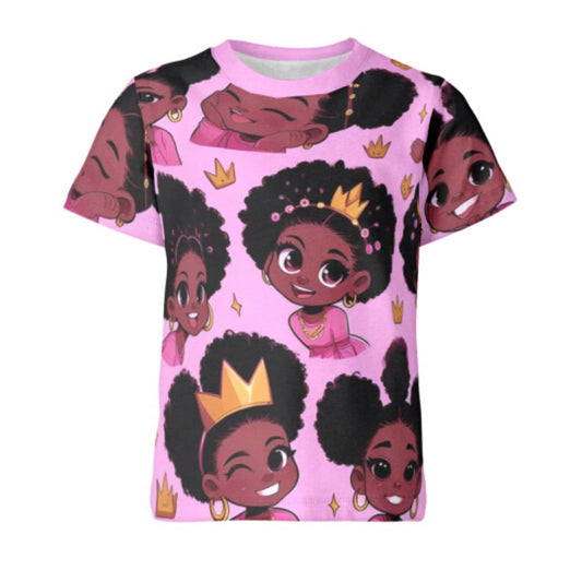 Brown Girl Multi Face T-shirt