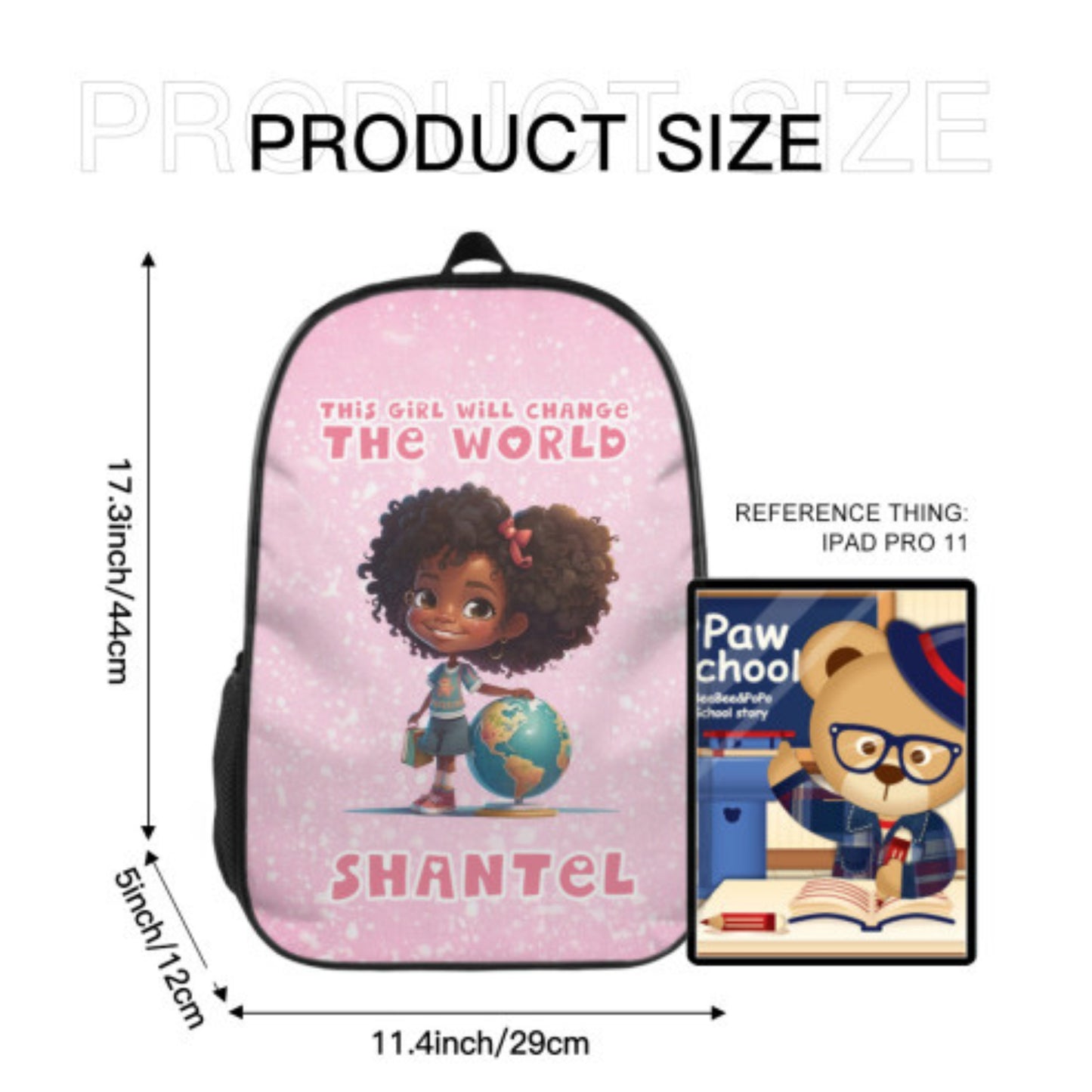 Personalised Affirmation Children's Backpack For Girls
