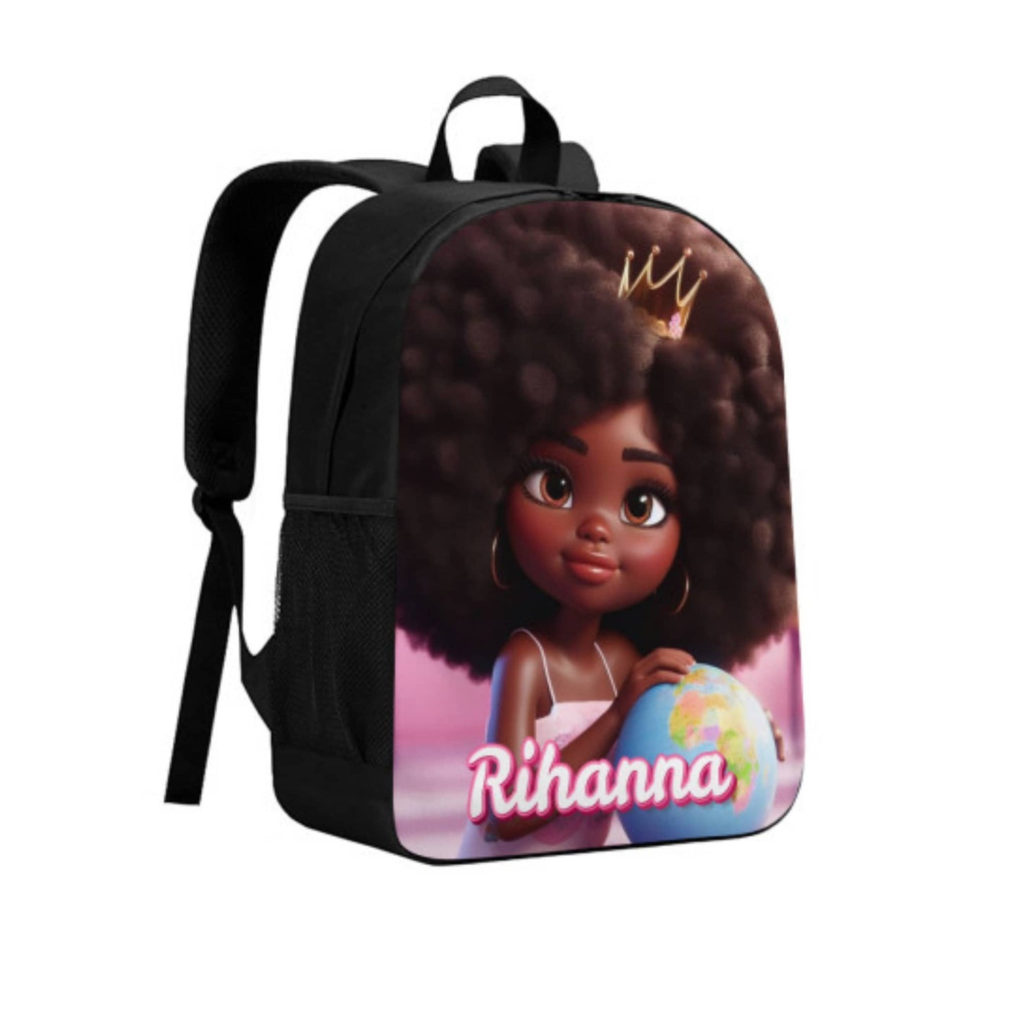 Personalised Affirmation Afro Girl Backpack