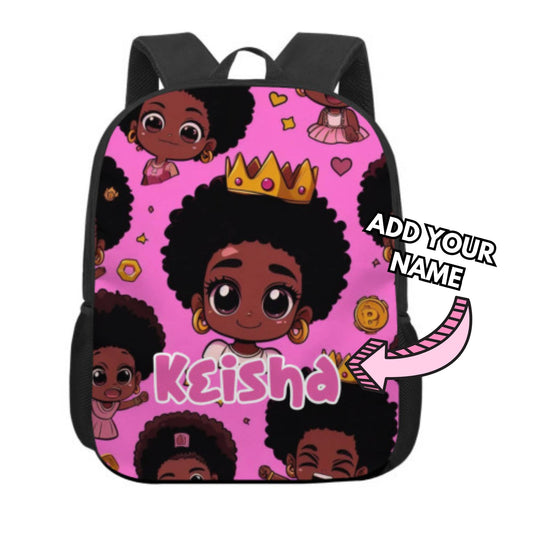 Personalised Affirmation Black girl Backpack